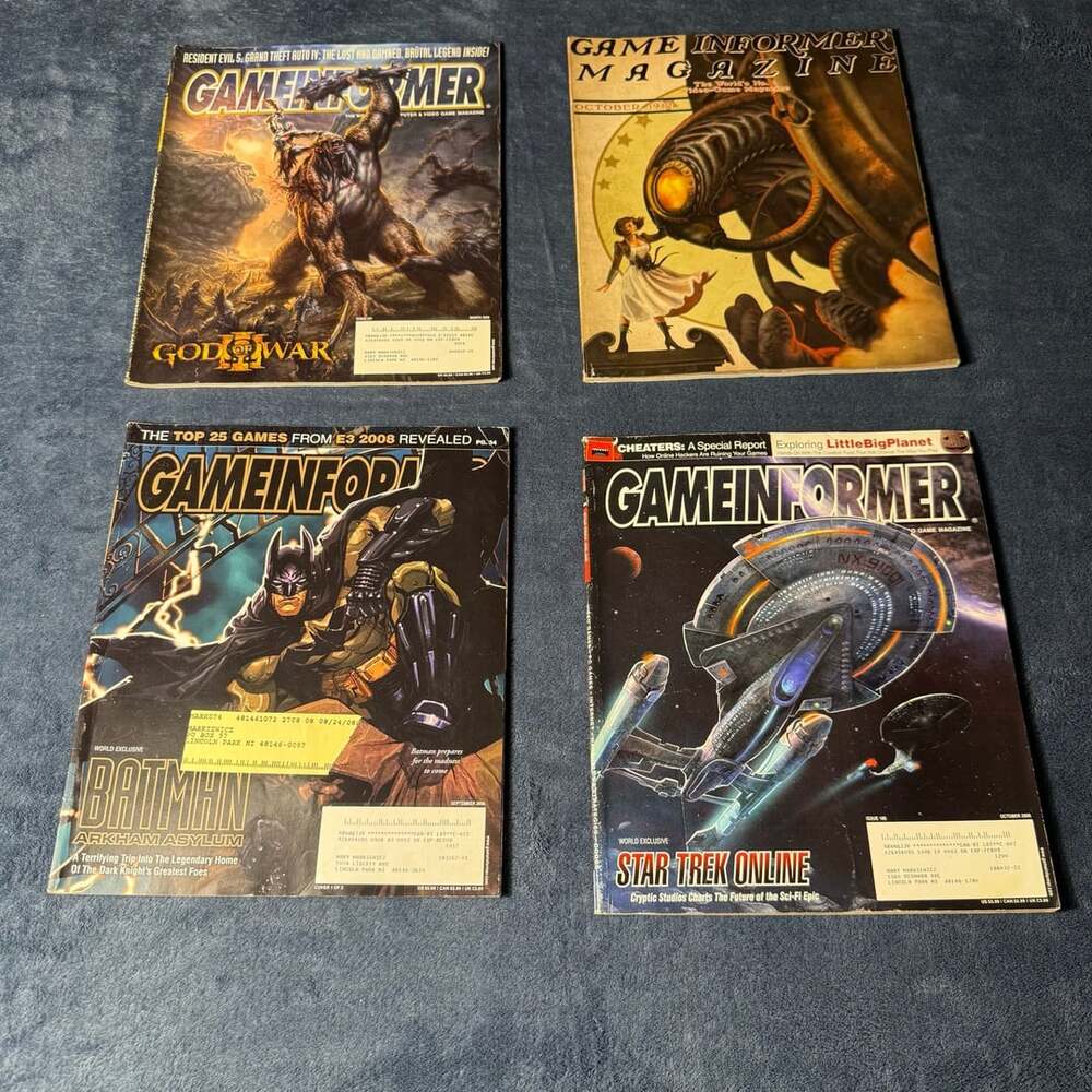 Game Informer Magazine Lot of 4 Issues God of War BioShock Batman Star Trek